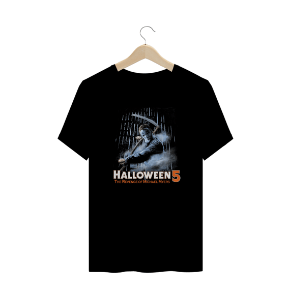 Camiseta Plus Size Halloween (Poster Foice - Movie 5) Estampa Terror