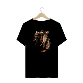 Camiseta Plus Size Halloween (Poster Blood - Movie 5) Estampa Terror