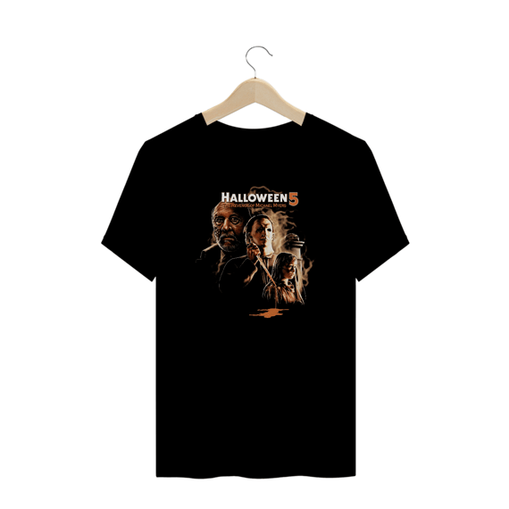 Camiseta Plus Size Halloween (Poster Blood - Movie 5) Estampa Terror