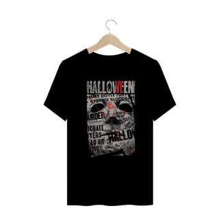 Camiseta Plus Size Halloween (Poster Jornal - Movie 6) Estampa Terror