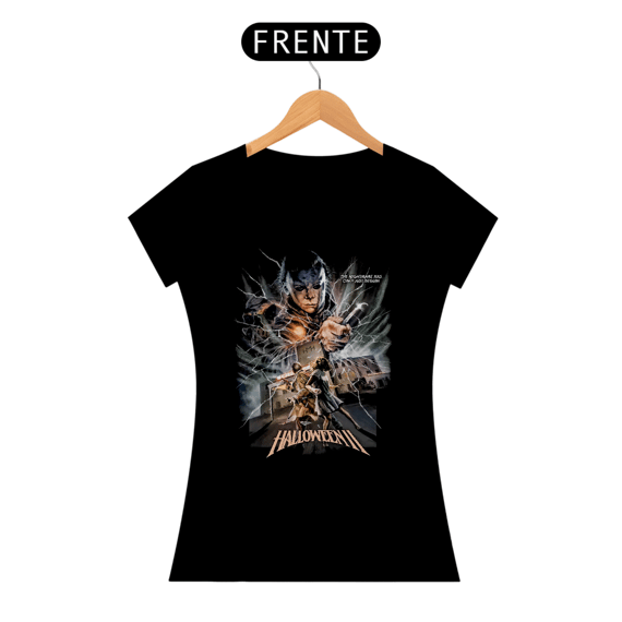 Camiseta Feminina Halloween (1978 - O Pesadelo Apenas Começou - Movie 2) Estampa Terror