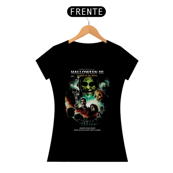 Camiseta Feminina Halloween (Temporada da Bruxa - Movie 3) Estampa Terror