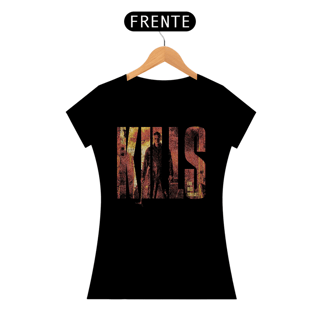 Camiseta Feminina Halloween (Kills Name) Estampa Terror