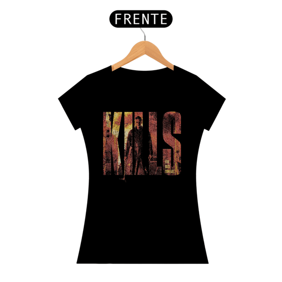 Camiseta Feminina Halloween (Kills Name) Estampa Terror