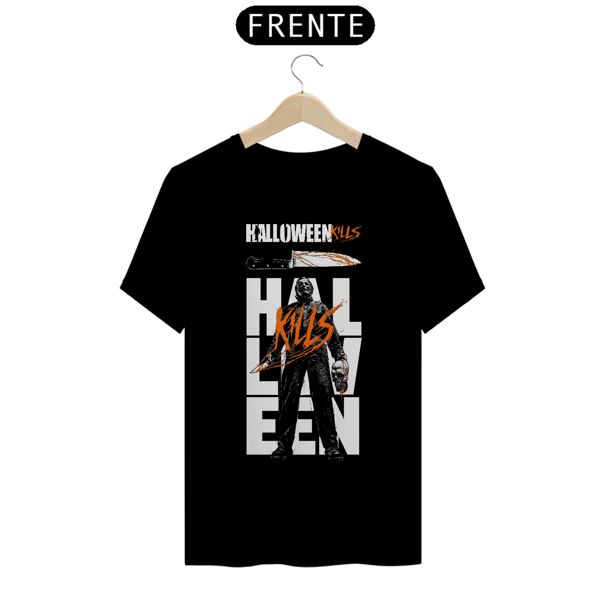 Nome do produto: Camiseta Halloween (Kills Faca) Estampa Terror