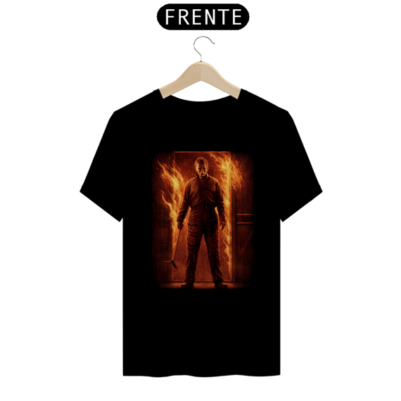 Camiseta Halloween (Kills - Michael Myers - Fire) Estampa Terror