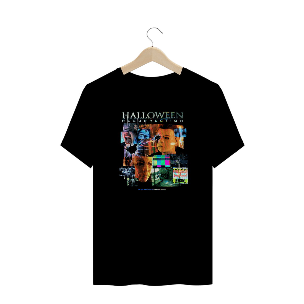 Nome do produto: Camiseta Plus Size Halloween (Resurrection - Haker) Estampa Terror