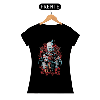 Camiseta Feminina Terrifier (Art Blood - Movie 2) Estampa Terror