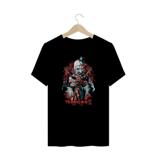 Camiseta Plus Size Terrifier (Art Blood - Movie 2) Estampa Terror