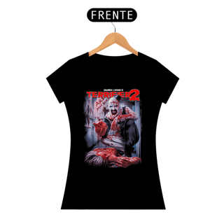 Camiseta Feminina Terrifier (Art Esteve Aqui - Movie 2) Estampa Terror