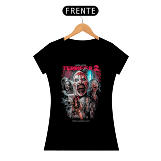 Camiseta Feminina Terrifier (Quem está lançando agora? - Movie 2) Estampa Terror