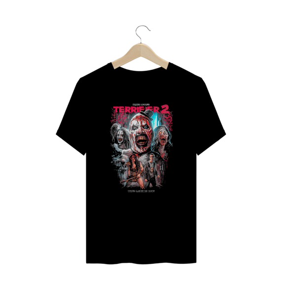 Camiseta Plus Size Terrifier (Quem está lançando agora? - Movie 2) Estampa Terror