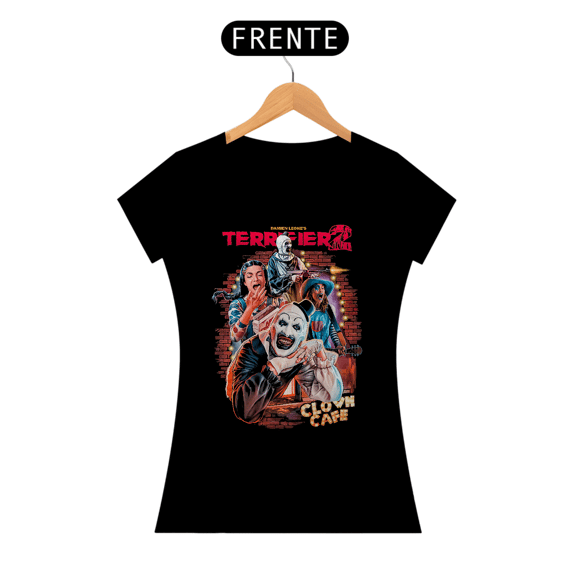 Camiseta Feminina Terrifier (Clown Cafe - Movie 2) Estampa Terror