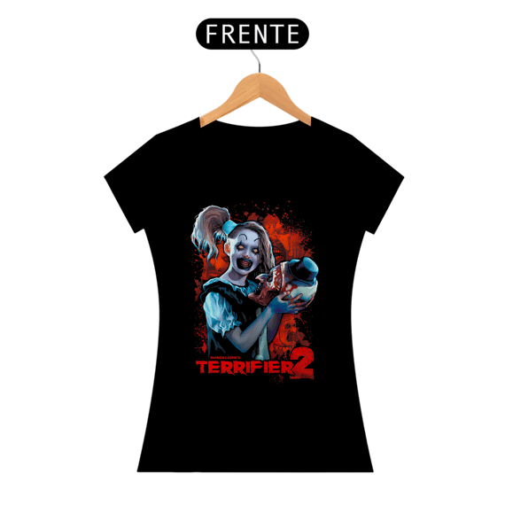 Camiseta Feminina Terrifier (Clown Girl - Movie 2) Estampa Terror