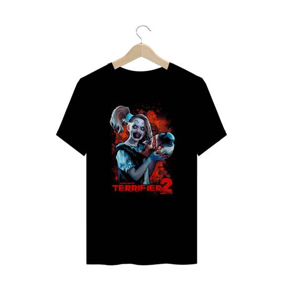 Camiseta Plus Size Terrifier (Clown Girl - Movie 2) Estampa Terror