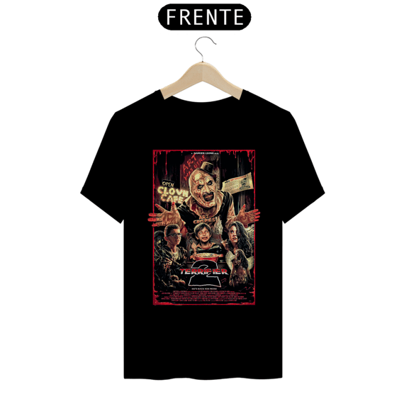 Camiseta Terrifier (Poster Clown Art - Movie 2) Estampa Terror