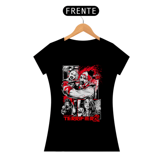 Camiseta Feminina Terrifier (Poster HQ - Movie 2) Estampa Terror