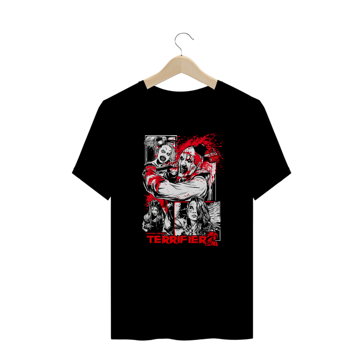 Nome do produto: Camiseta Plus Size Terrifier (Poster HQ - Movie 2) Estampa Terror