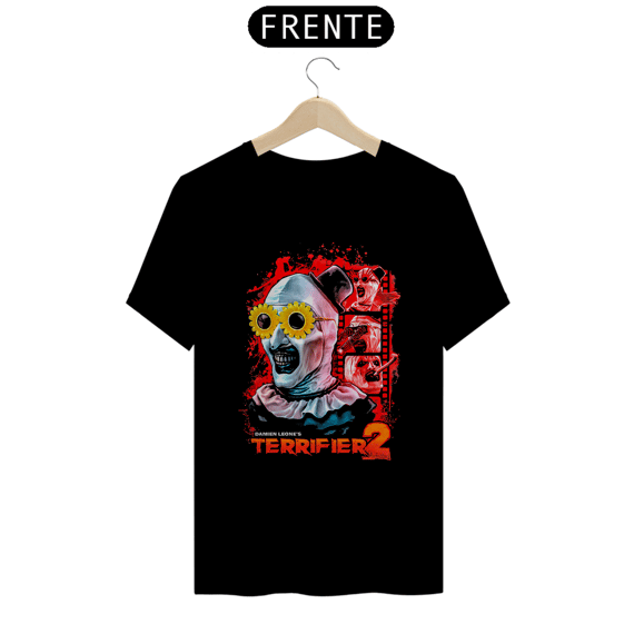 Camiseta Terrifier (Yellow Sunflower Glasses - Movie 2) Estampa Terror