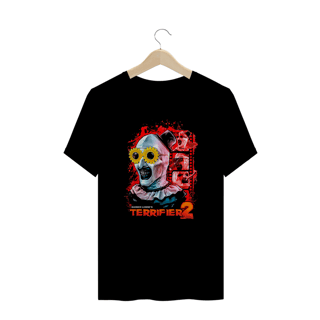 Camiseta Plus Size Terrifier (Yellow Sunflower Glasses - Movie 2) Estampa Terror