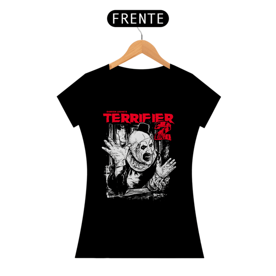 Camiseta Feminina Terrifier (Hello Art - Movie 2) Estampa Terror