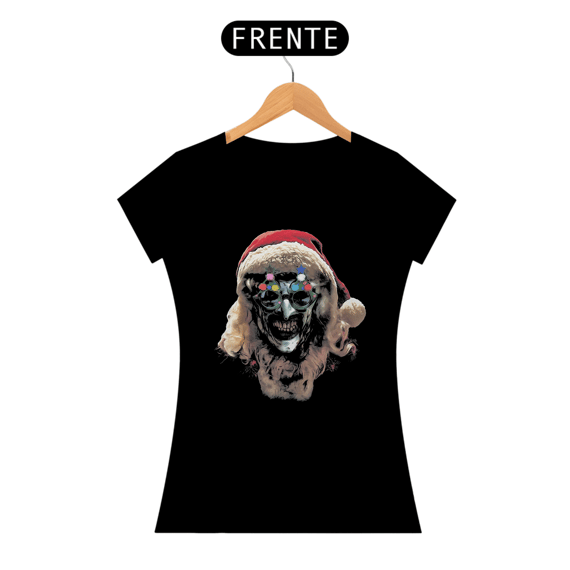 Camiseta Feminina Terrifier (Art Papai Noel - Movie 2) Estampa Terror