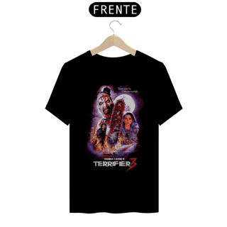 Camiseta Terrifier (Poster Art Motoserra - Movie 3) Estampa Terror