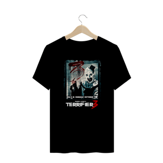 Camiseta Plus Size Terrifier (Poster Art Glass - Movie 3) Estampa Terror