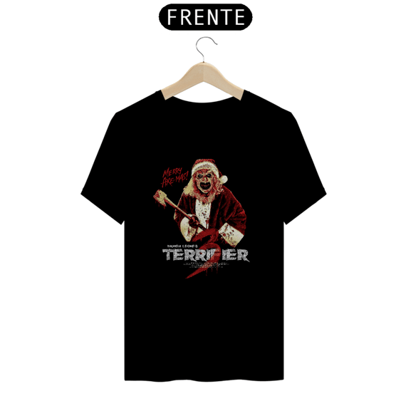 Camiseta Terrifier  (Art Papai Noel Machado - Movie 3) Estampa Terror
