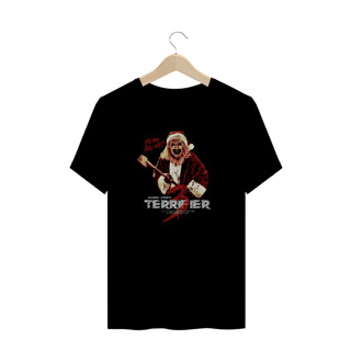 Camiseta Plus Size Terrifier  (Art Papai Noel Machado - Movie 3) Estampa Terror