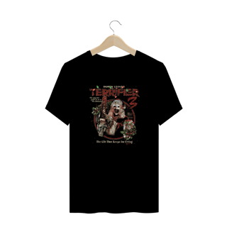 Camiseta Plus Size Terrifier  (Art Presente de Natal - Movie 3) Estampa Terror