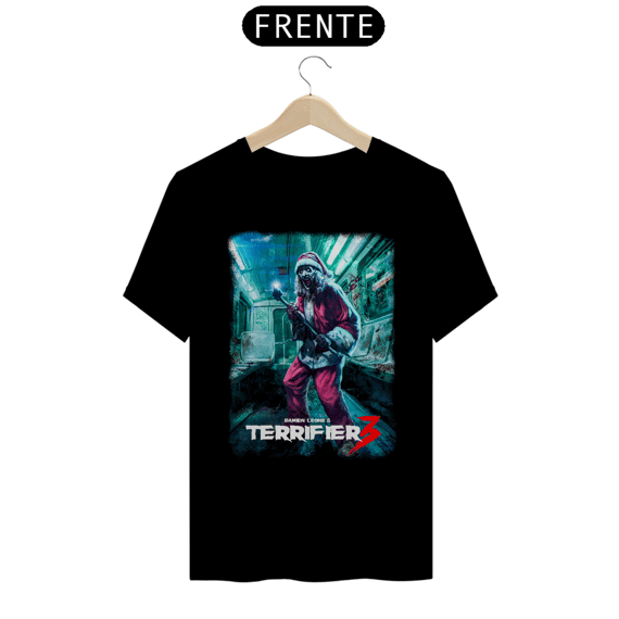 Camiseta Terrifier  (Art Papai Noiel Metro - Movie 3) Estampa Terror