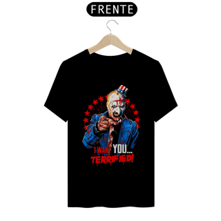 Camiseta Terrifier  (Art - Eu Quero Você) Estampa Terror