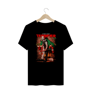 Camiseta Plus Size Terrifier  (Art - Papai Noel de Presente) Estampa Terror