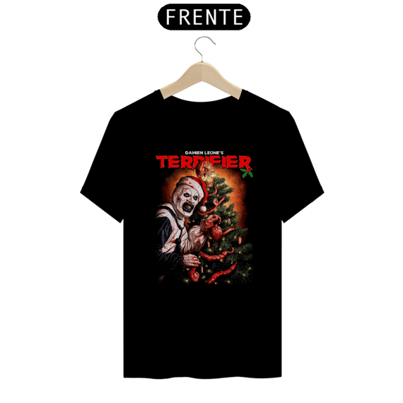 Camiseta Terrifier  (Art - Arvore de Natal) Estampa Terror