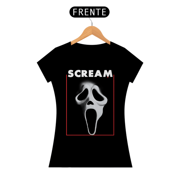 Camiseta Feminina Scream ( Pânico  - Ghost Face) Estampa Terror