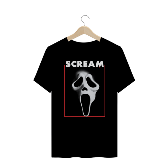 Camiseta Plus Size Scream ( Pânico  - Ghost Face) Estampa Terror