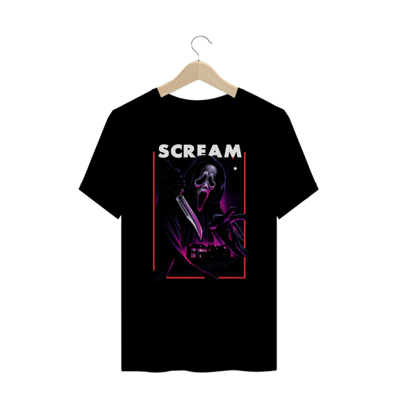 Camiseta Plus Size Scream ( Pânico  - Ghost Face Home) Estampa Terror
