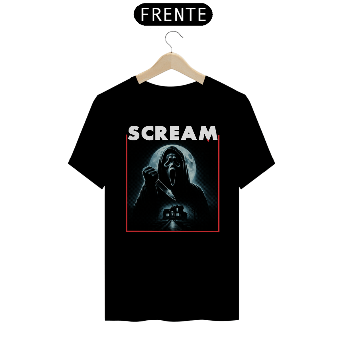 Nome do produto: Camiseta Scream ( Pânico  - Ghost Face -Nightmare) Estampa Terror