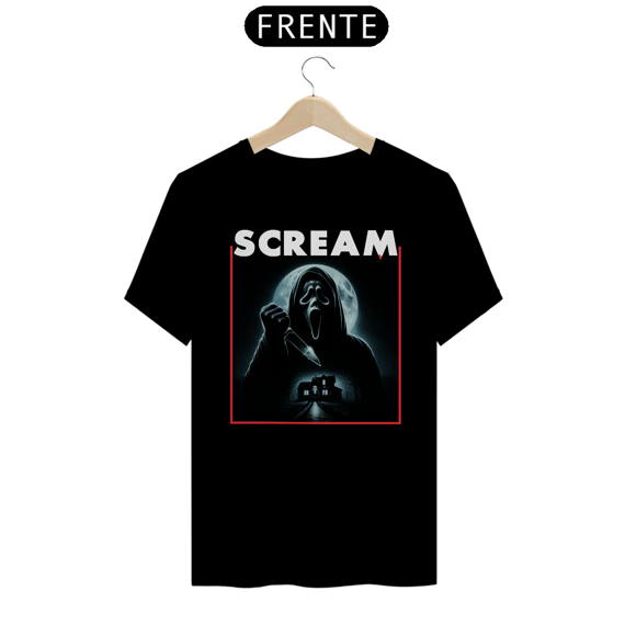 Camiseta Scream ( Pânico  - Ghost Face -Nightmare) Estampa Terror