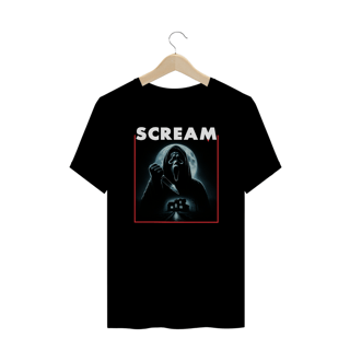 Camiseta Plus Size Scream ( Pânico  - Ghost Face -Nightmare) Estampa Terror