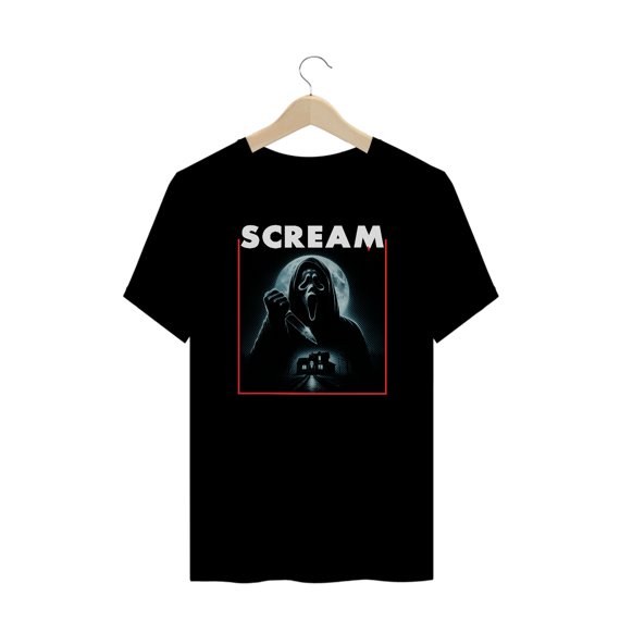 Camiseta Plus Size Scream ( Pânico  - Ghost Face -Nightmare) Estampa Terror