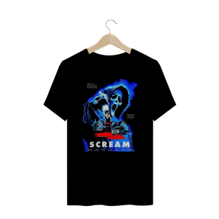 Camiseta Plus Size Scream ( Pânico  - Ghost Face -Poster Movie) Estampa Terror