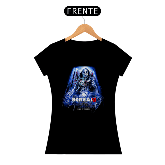 Camiseta Feminina Scream ( Pânico  - Ghost Face - New York) Estampa Terror