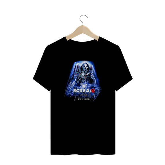 Camiseta Plus Size Scream ( Pânico  - Ghost Face - New York) Estampa Terror