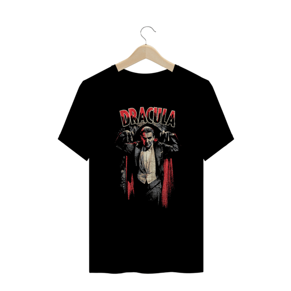 Camiseta Plus Size Dracula ( Bela Lugosi as Dracula - 02) Estampa Terror