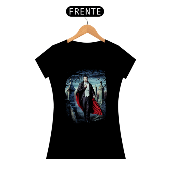 Camiseta Feminino Dracula ( Bela Lugosi as Dracula - 03) Estampa Terror