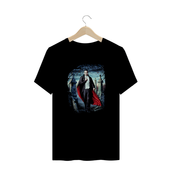 Camiseta Plus Size Dracula ( Bela Lugosi as Dracula - 03) Estampa Terror