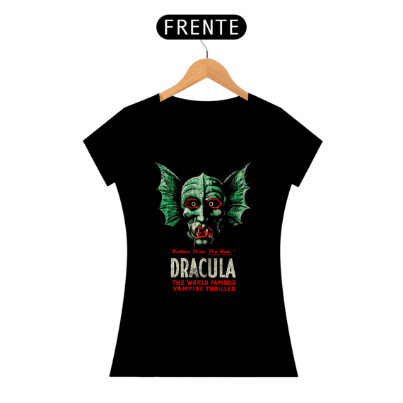 Camiseta Feminina Dracula ( Bela Lugosi as Dracula - Monster ) Estampa Terror