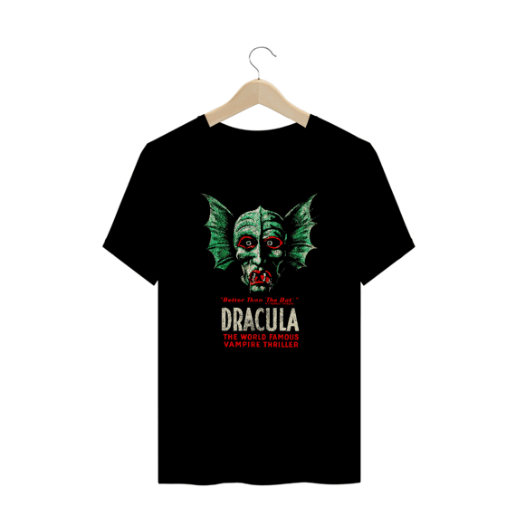 Camiseta Plus Size Dracula ( Bela Lugosi as Dracula - Monster ) Estampa Terror